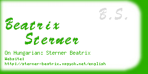 beatrix sterner business card